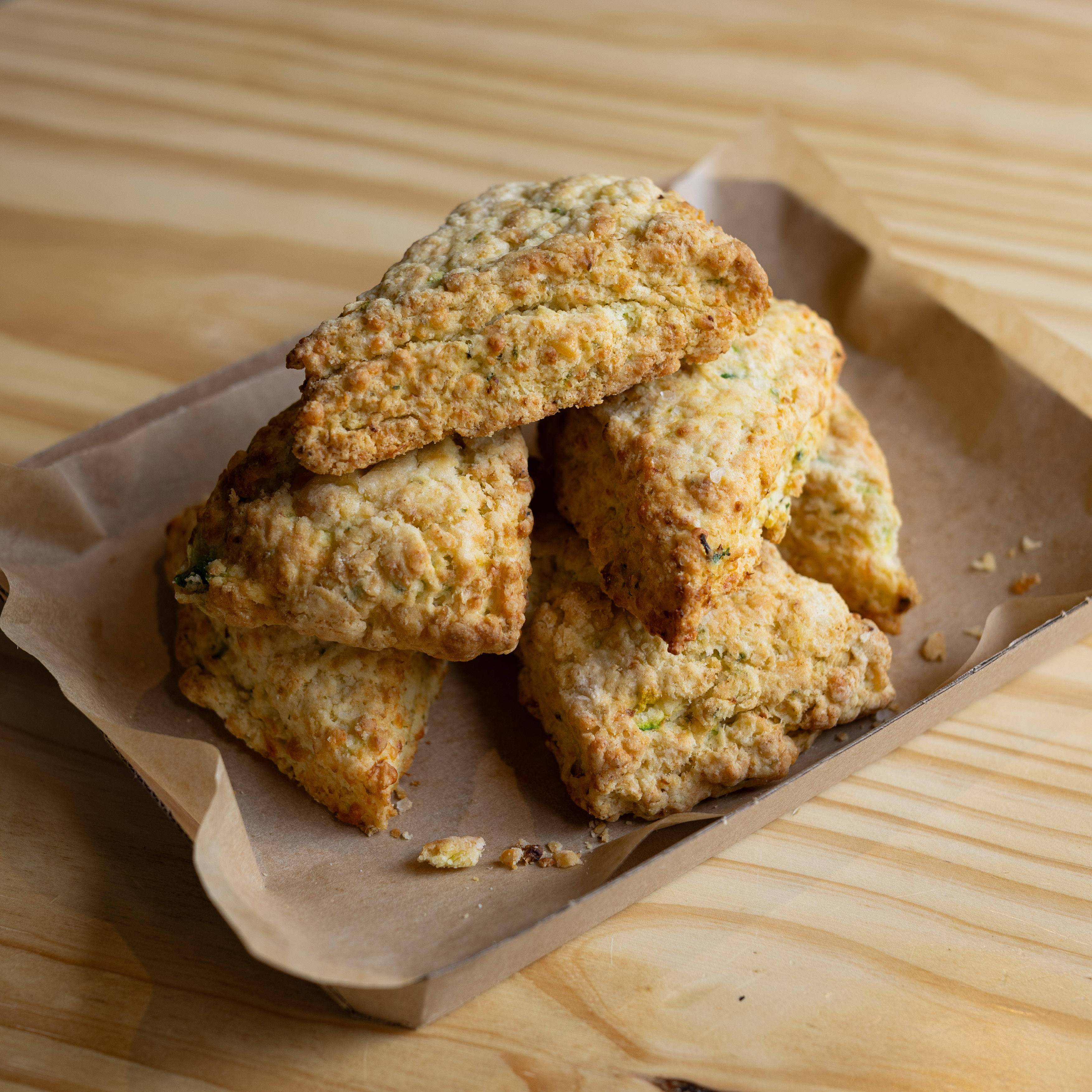 Scones De Zuchini y Parmesano